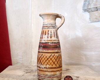 Etruscan Aryballos vase reproduction. Height 12 cm.