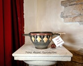 Riproduzione ceramica Gnathia, vaso Alabastron a vernice nera. Altezza 7,5cm.