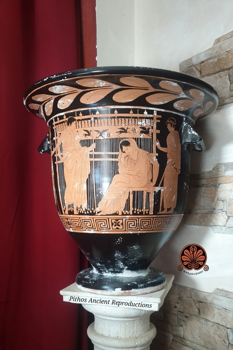 Reproduction Attic red-figure bell-shaped krater. Height 41cm. image 2