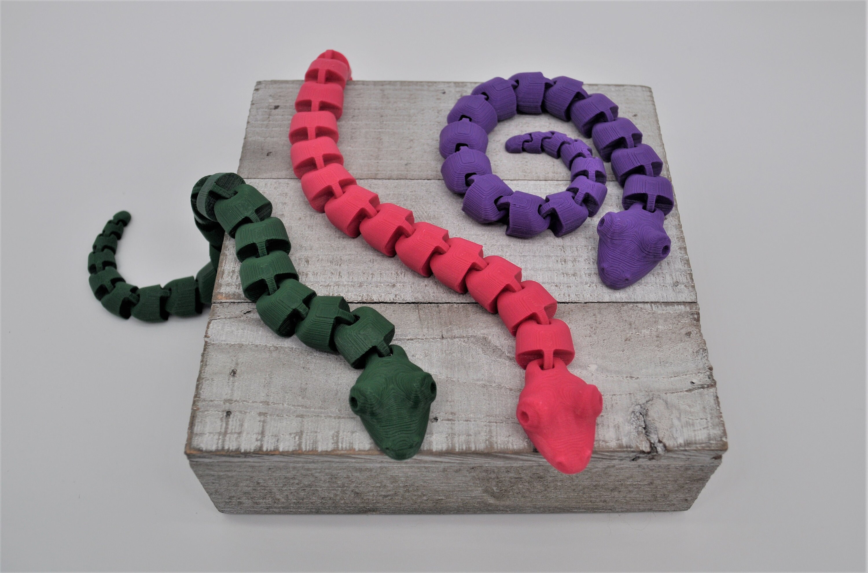 Serpiente De Juguete Flexible Impresa En 3D De 60 Cm – Figura De Goma Blanda Realista, Antiestrés Y Decorativa Para Niños Y Coleccionistas