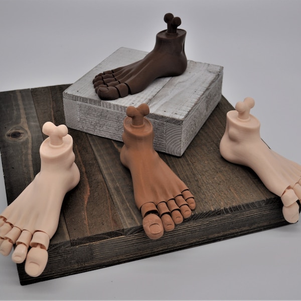 NEW! Articulated Foot Toy/Knick Knack, 3D Printed