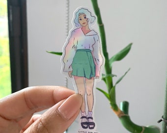 Holographic girl Sticker