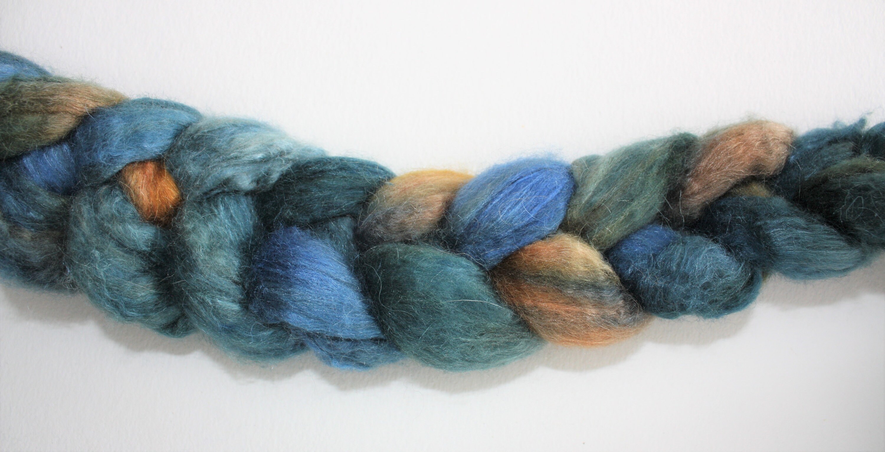 Yak and Camel Fiber for Spinning, Hand Dyed Roving for Spinning of