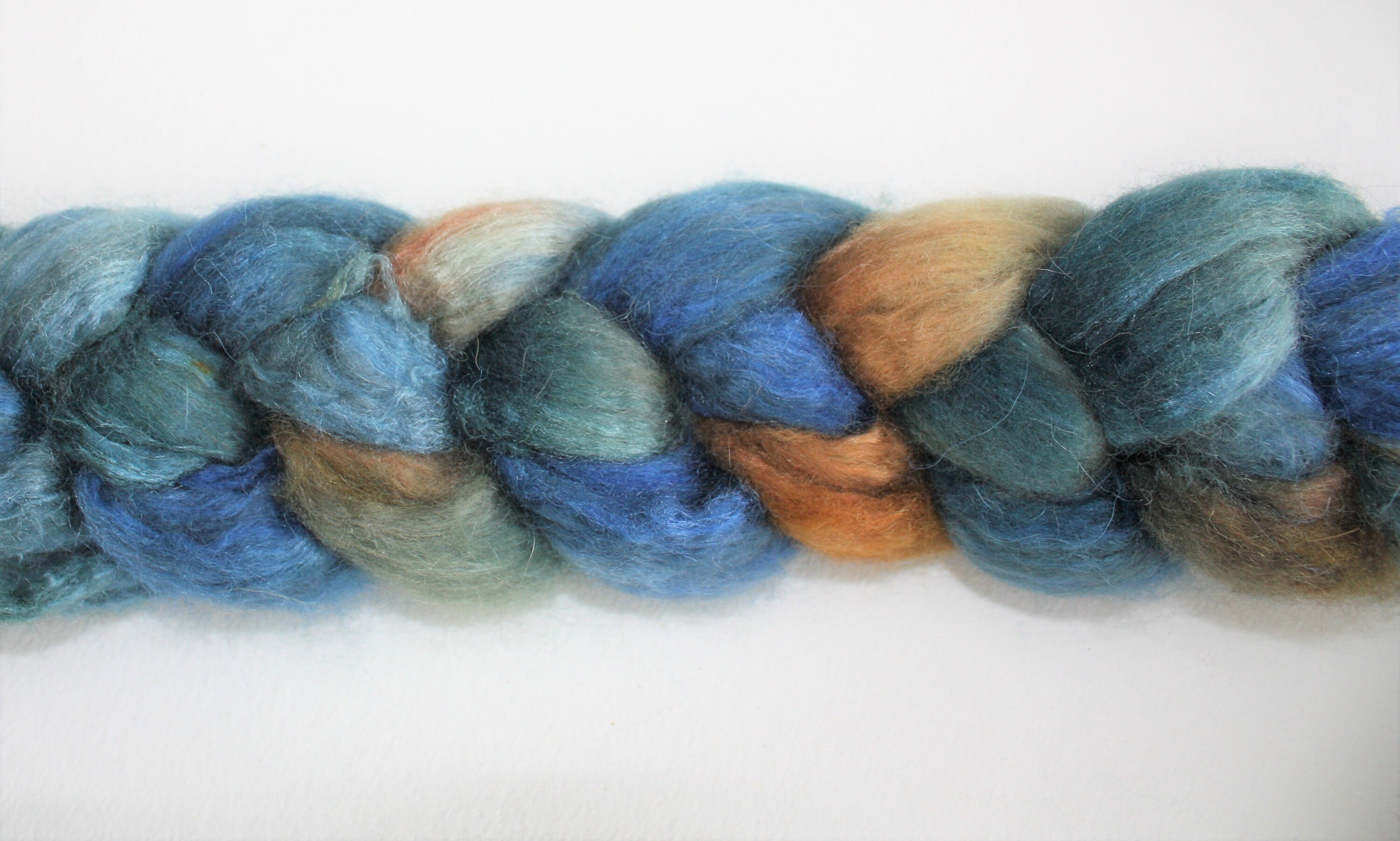 Yak and Camel Fiber for Spinning, Hand Dyed Roving for Spinning of