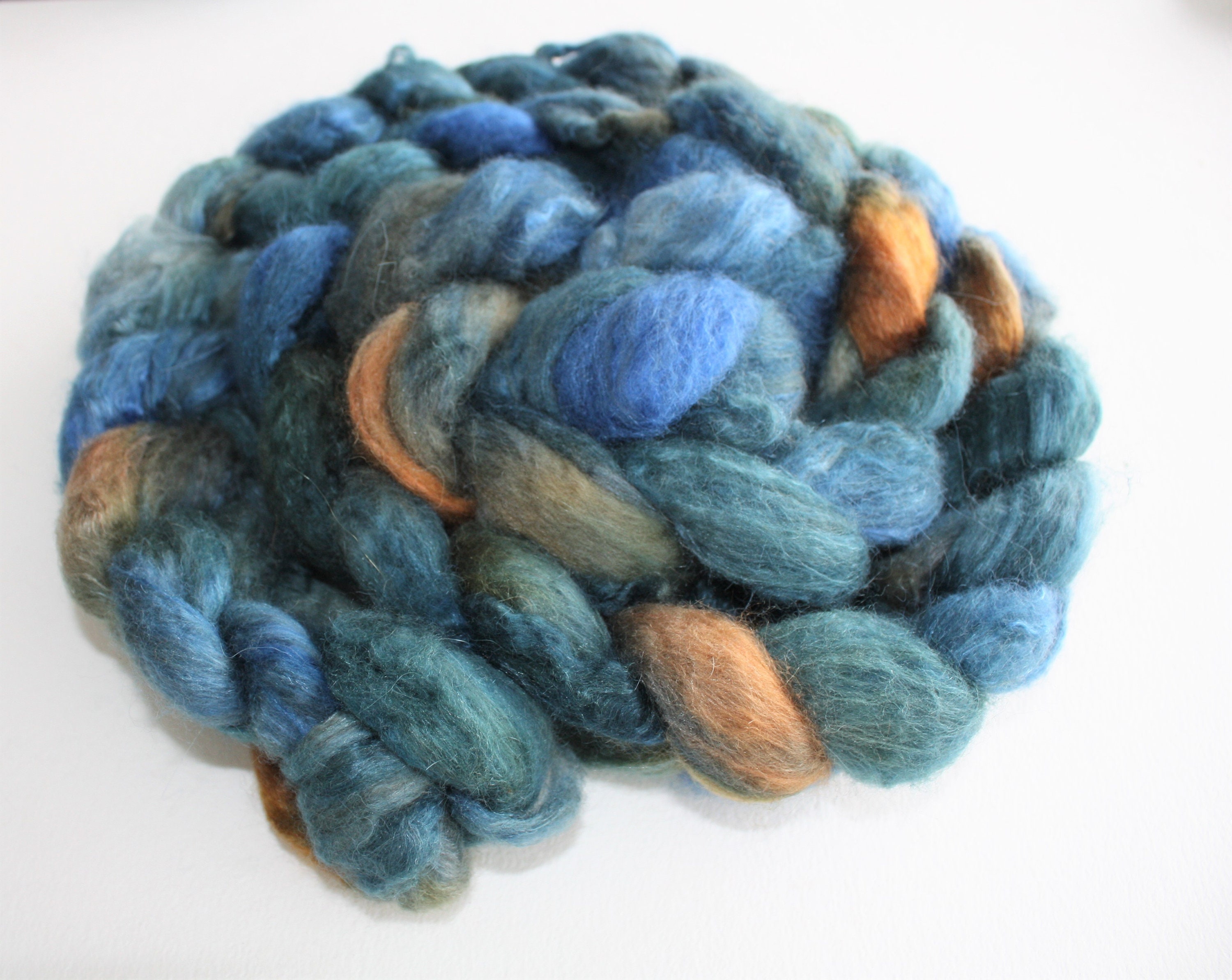 Yak and Camel Fiber for Spinning, Hand Dyed Roving for Spinning of