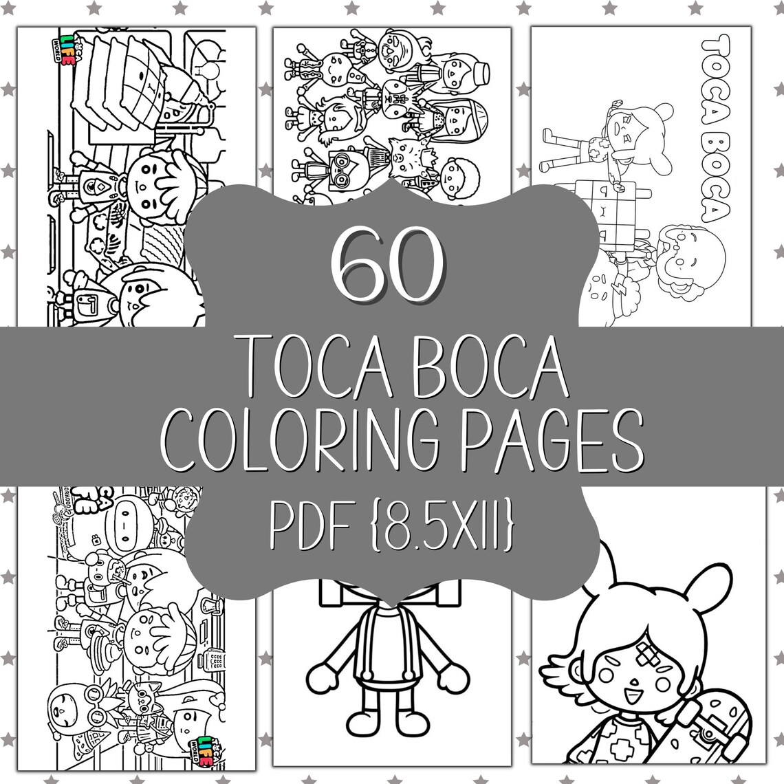 Toca Boca Toca Life World Printable Coloring Pages PDF Full | Etsy España