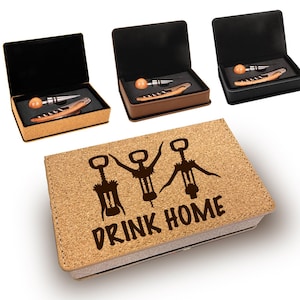 Custom Wine Opener Tool Set Personalized Wine Lover Gift Accessories Laser Engraved