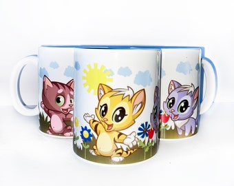 Gift Coffee Mug Cat Lovers Cute Kitty Cup