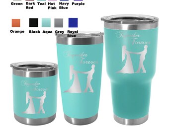 Personalized Bridesmaid Tumbler Gift Stainless Steel Wedding Day