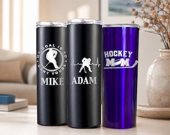 Personalized Hockey Gift 20 oz Stainless Steel Tumbler