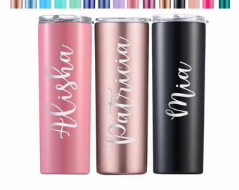 Personalized Name Tumbler Laser Engraved 20 oz Bridesmaid Gifts