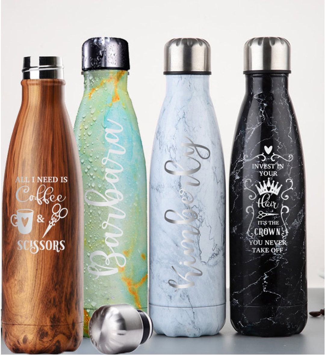 Personalized Sport Water Bottle for School Insulated Cola Shaped Vacuum