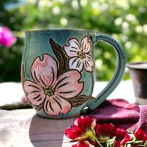 Dogwood flower mug