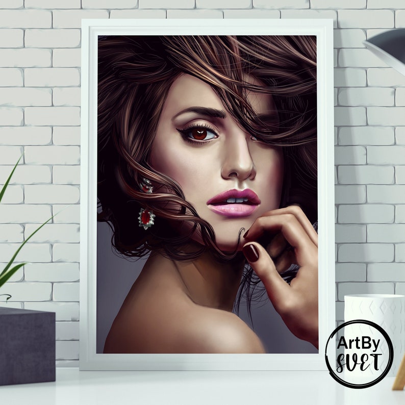 Custom Digital Portrait From Photo Digital Drawing Custom Etsy