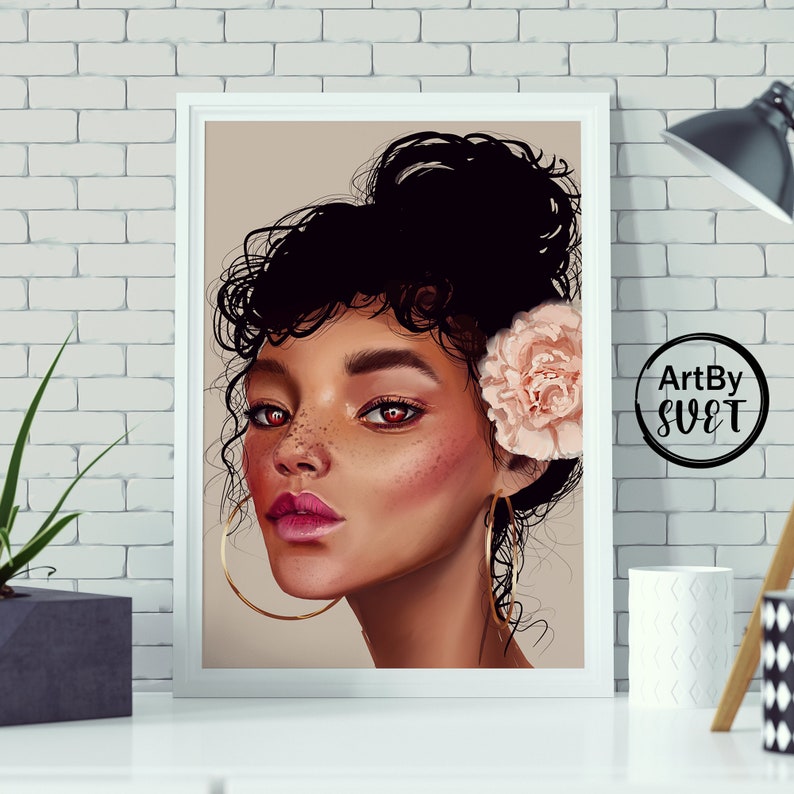 Custom Digital Portrait From Photo Digital Drawing Custom Etsy