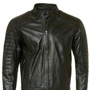 Veste en cuir pour hommes de haute qualité