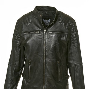 Veste en cuir élégante pour hommes