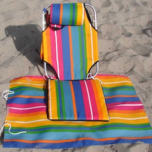 Silla de playa con mochila, para piscina, senderismo, camping, ligera, 1,5 libras, reclinable ajustable