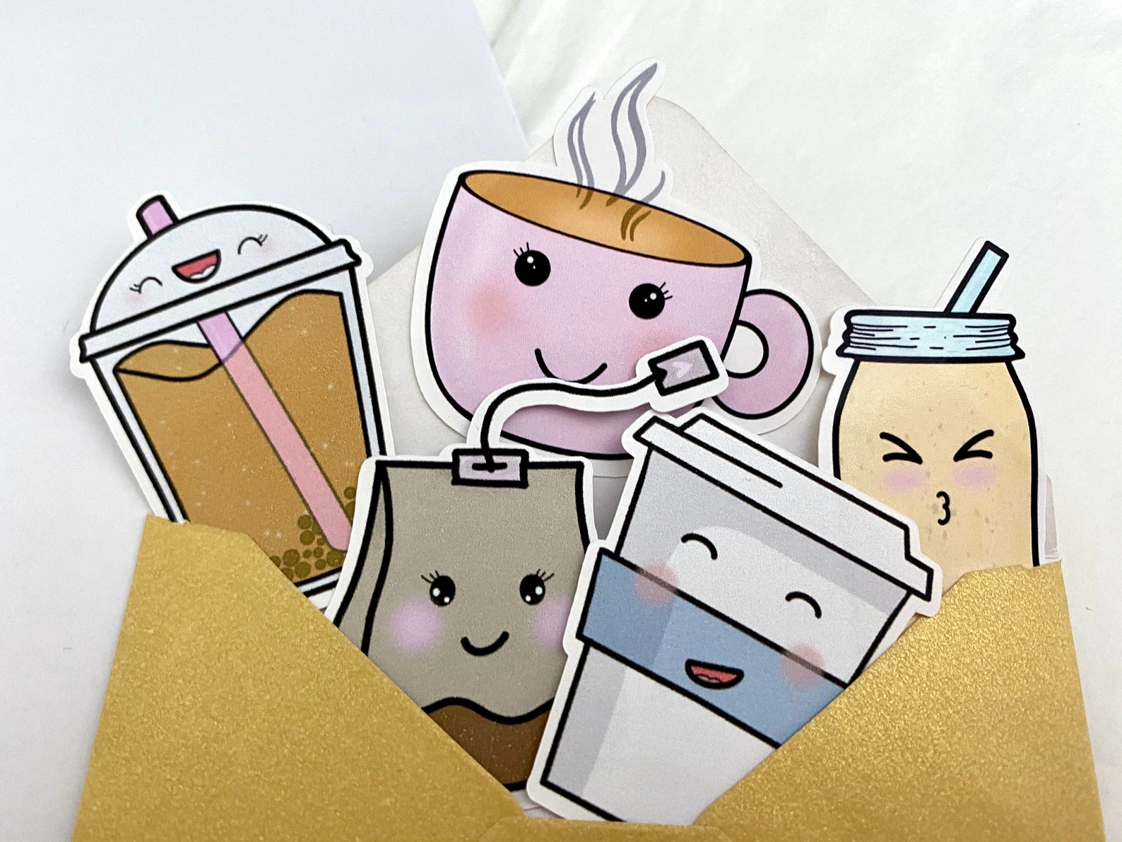 Kawaii Essen und Trinken Aufkleber Set perfekt für Etsy