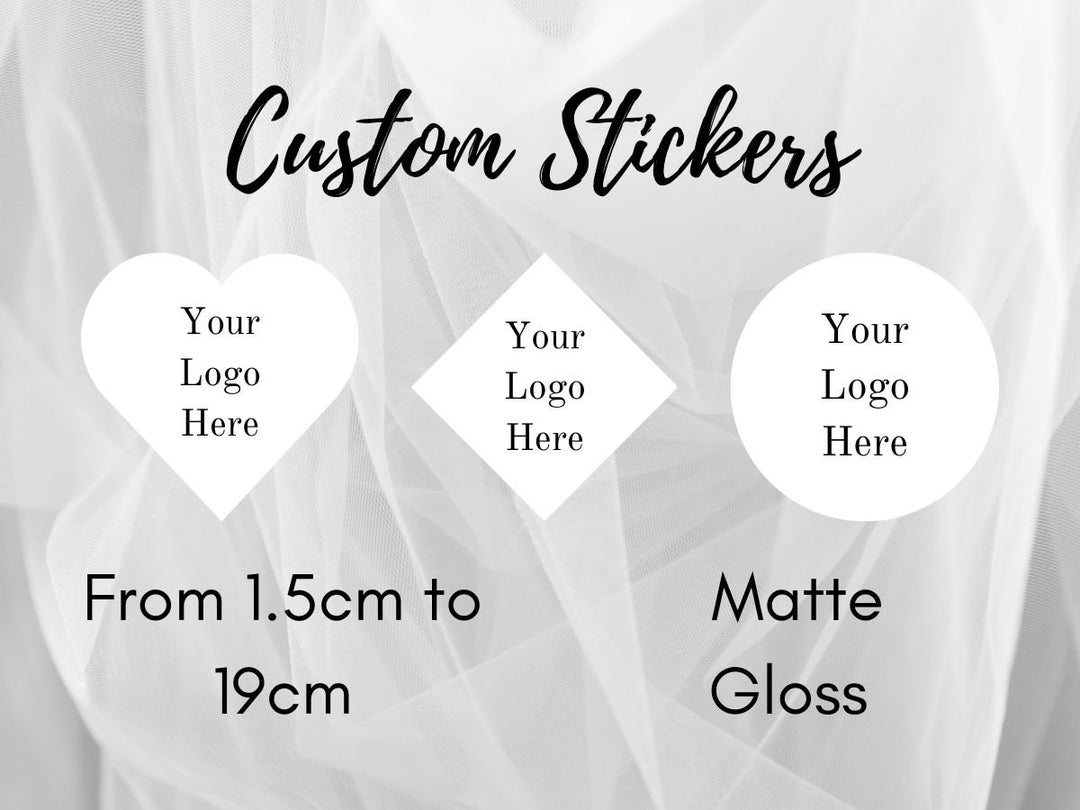 Custom Stickers Personalised Sheet Logo Stickers Etsy