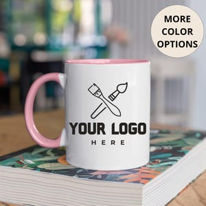 Custom Logo Mug - Personalized Company Name - New Business Gift - Custom Brand Logo Coffee Cup - Employee Appreciation Office Mug Gifts
