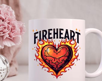 Vintage Fire-heart Mug SJM Quotes, Throne of Glass Bookworm Tee, Acotar, You Do Not Yield, Bookish Gift, Gift for Book lovers, Wingleader
