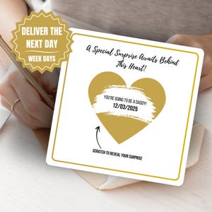 Anuncio de embarazo para mamá Raspar / Anuncio de embarazo Para la familia Para los abuelos Para el esposo Para el papá Para la hermana Para la madre Tarjeta de revelación