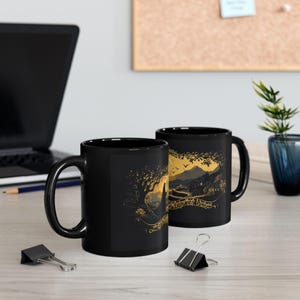 The Lord of the Rings Mug, Gandalf Gift, Hobbit - Black Mug (11oz, 15oz), Middle Earth Fan Present, tolkien Cup, Lord of rings gift image 7
