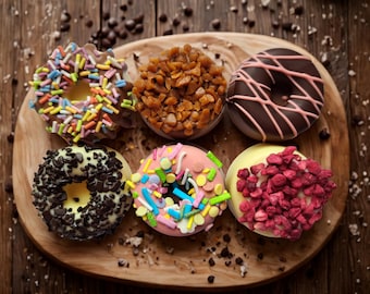 Belgian Chocolate Donuts • Handmade Belgian Chocolates • Letterbox Gifts • Novelty Mini Donut Style Chocolates •