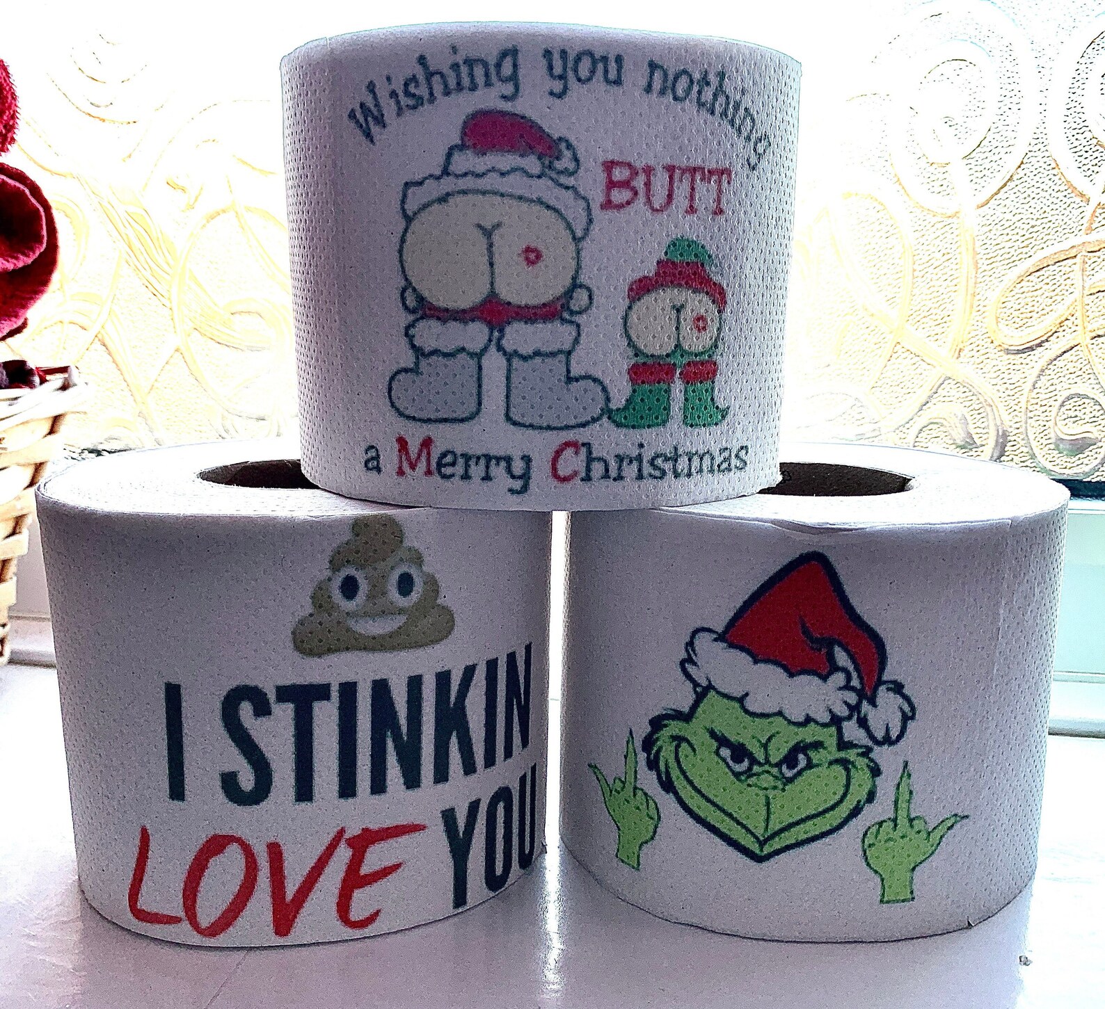 Secret Santa Gag Gift / Funny Joke Gift / Funny Printed Toilet - Etsy UK