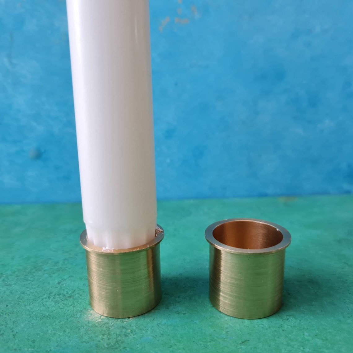 Standard Taper Brass Candle Holder 7/8taper Candle Etsy