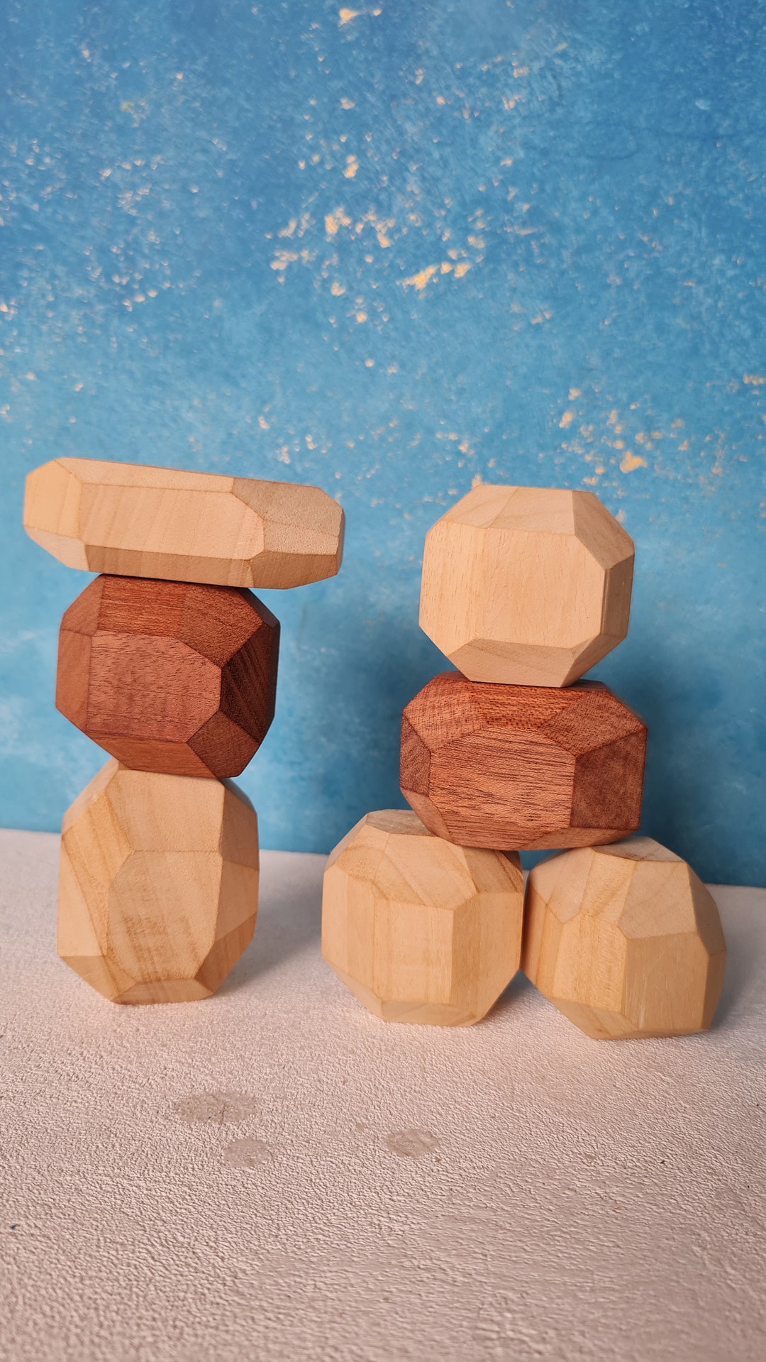 Coogam Giocattoli Per Camion Da Costruzione Smontabili | Set Da 4 Veicoli In Legno Con Mini Figure | STEM E Abilità Motorie | Regalo Per Bambini 3-8 Anni