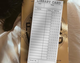 2026 Reading List Bookmark Printable Template, Book Club Book Tracker Bookmark, Book Lover Gift Idea, Library Card Reading Log Book Mark