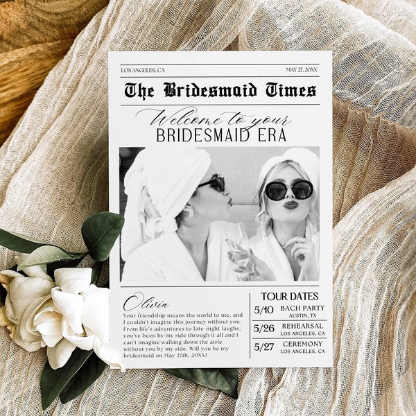 Bridesmaid Invite - Etsy