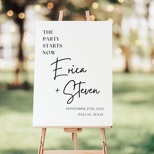 Welcome Wedding Sign, Wedding Entrance Sign Template, Wedding Welcome Poster, Custom Welcome Sign Wedding Editable, Modern Wedding Signage