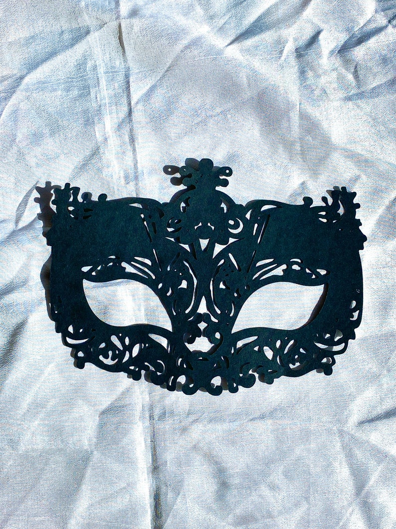 mardi gras mask cutout