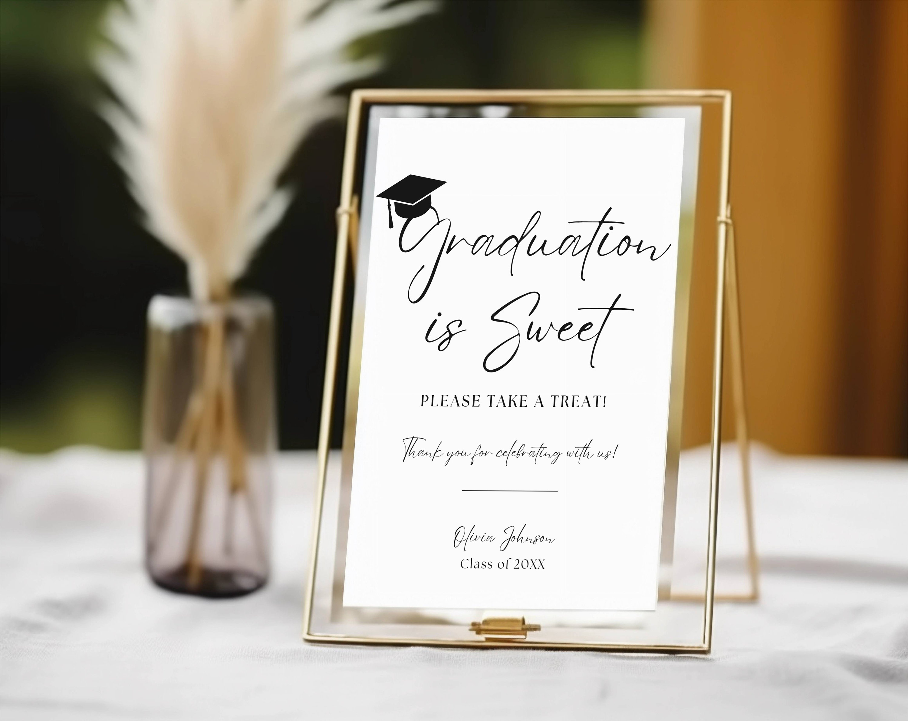 Graduation Sign In Small Graduation Party Sign Bundle Template, 2025 Graduation Table Signs ...