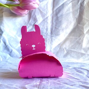 Llama Box Template DIY Gift Box Treat SVG for Easter Party Favor Box ...