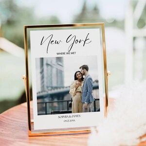 Travel Theme Wedding Photo Table Numbers Bundle, Destination Wedding Table Names, Anniversary Photo Table Numbers Wedding Signage Editable image 4