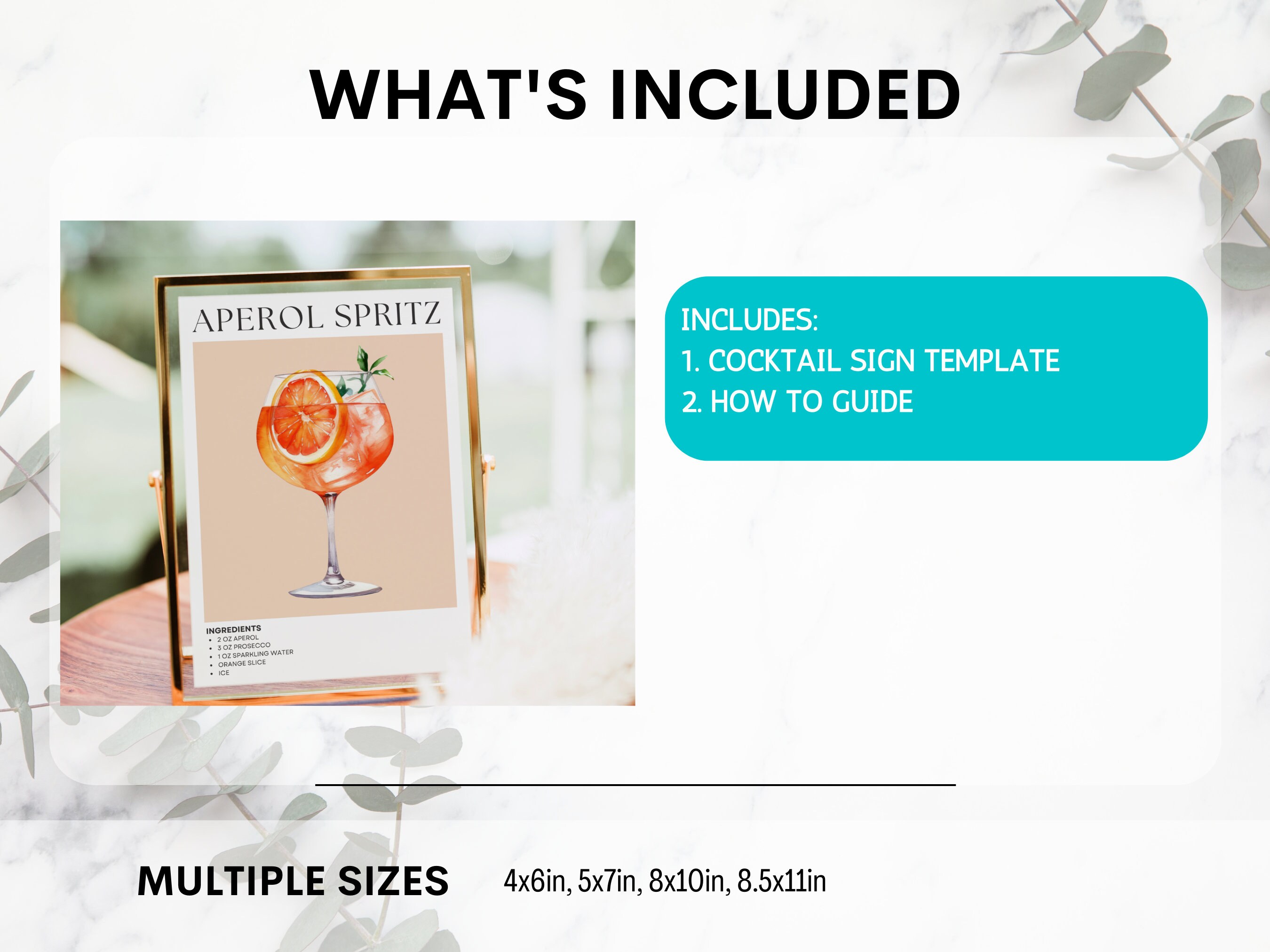 Aperol Spritz Bar Sign, Aperol Spritz Cocktail Print, Party Signature Drink  Sign Template, Cocktail Poster, Retro Bar Cart Decor Art Print - Etsy