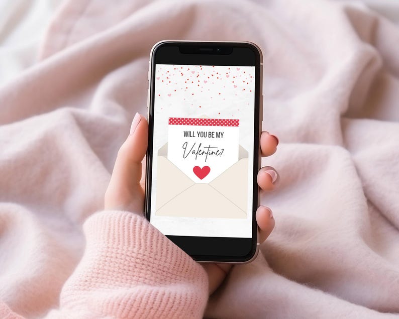 Digital Will You Be My Valentine Template, Animated Be My Valentine