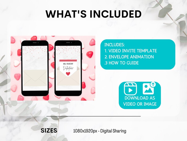 Digital Will You Be My Valentine Template, Animated Be My Valentine