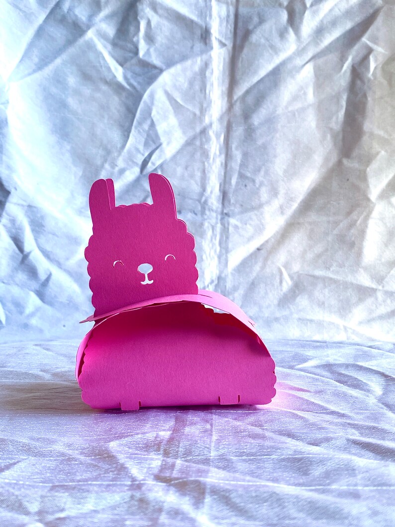Llama Box Template DIY Gift Box Treat SVG for Easter Party - Etsy
