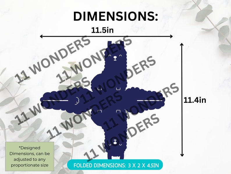 Llama Box Template DIY Gift Box Treat SVG for Easter Party - Etsy