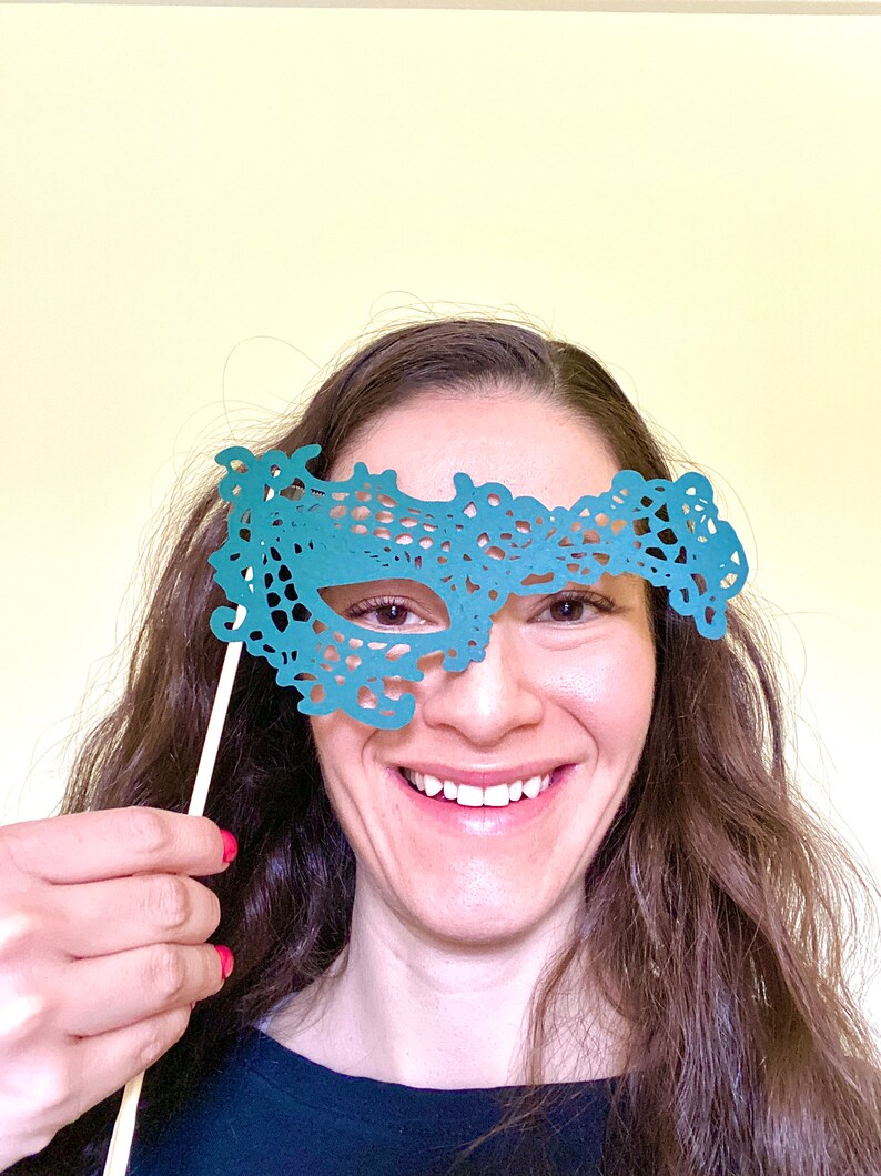 DIY Masquerade Mask Mardi Gras Mask SVG File Cutout for Etsy