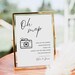 Disposable Camera Sign, Minimalist Wedding Sign, Can't Wait to See What ...