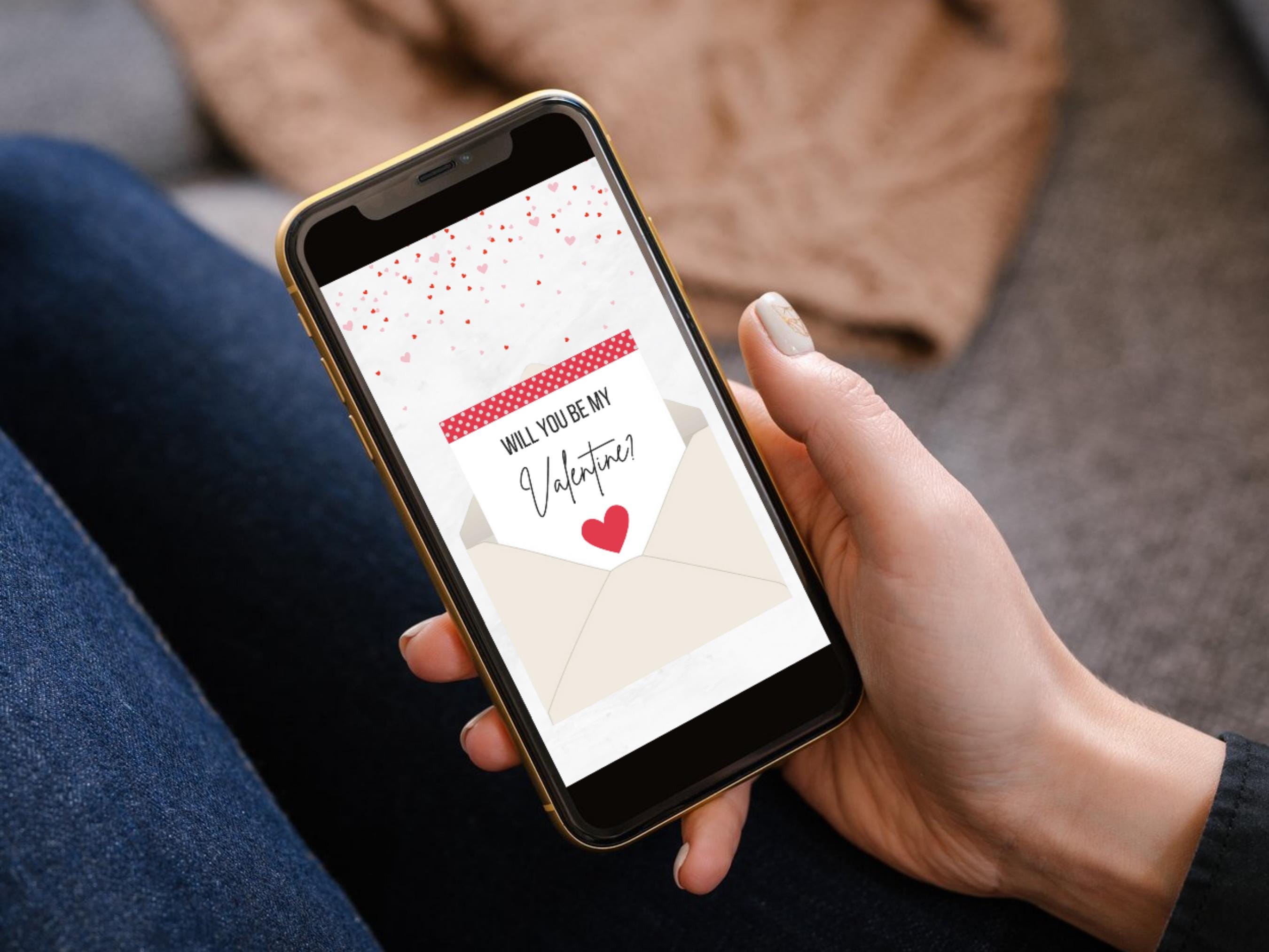 Digital Will You Be My Valentine Template, Animated Be My Valentine