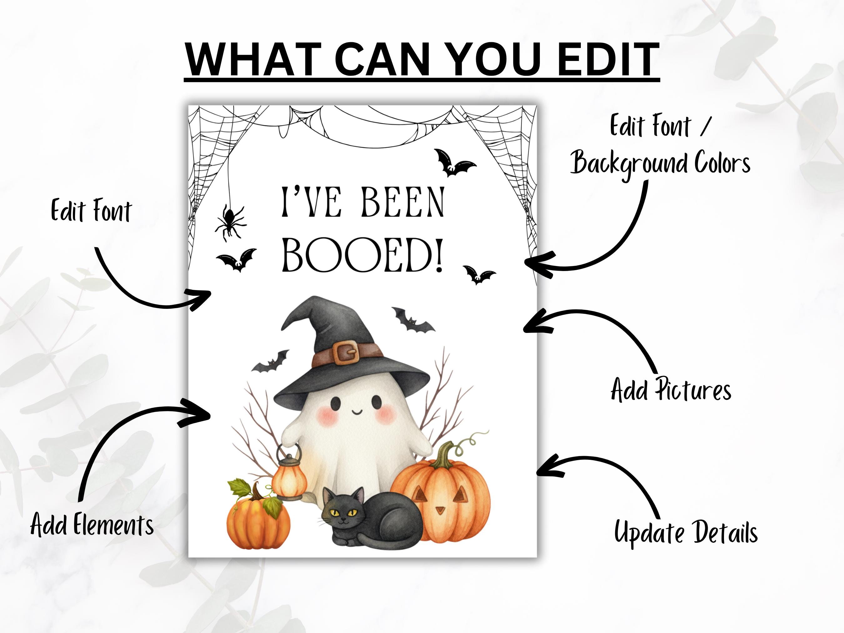 You've Been Booed Printable, We've Been Booed Halloween Game, Booed ...