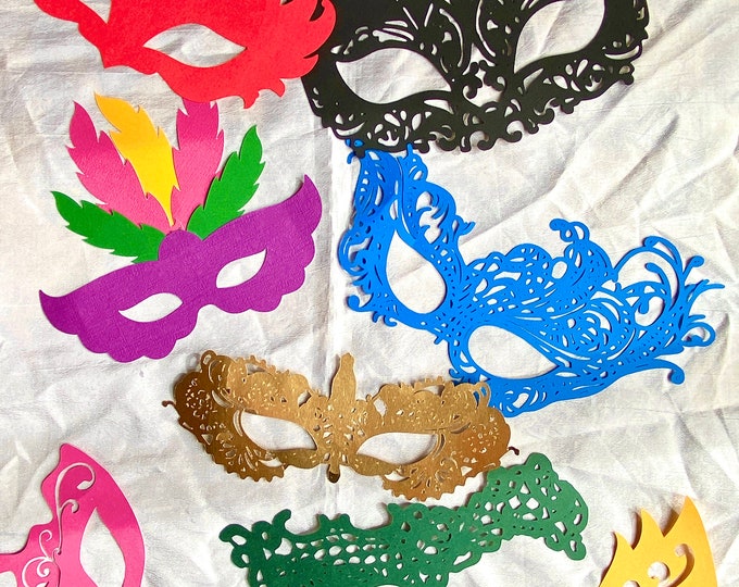 mardi gras masks svg