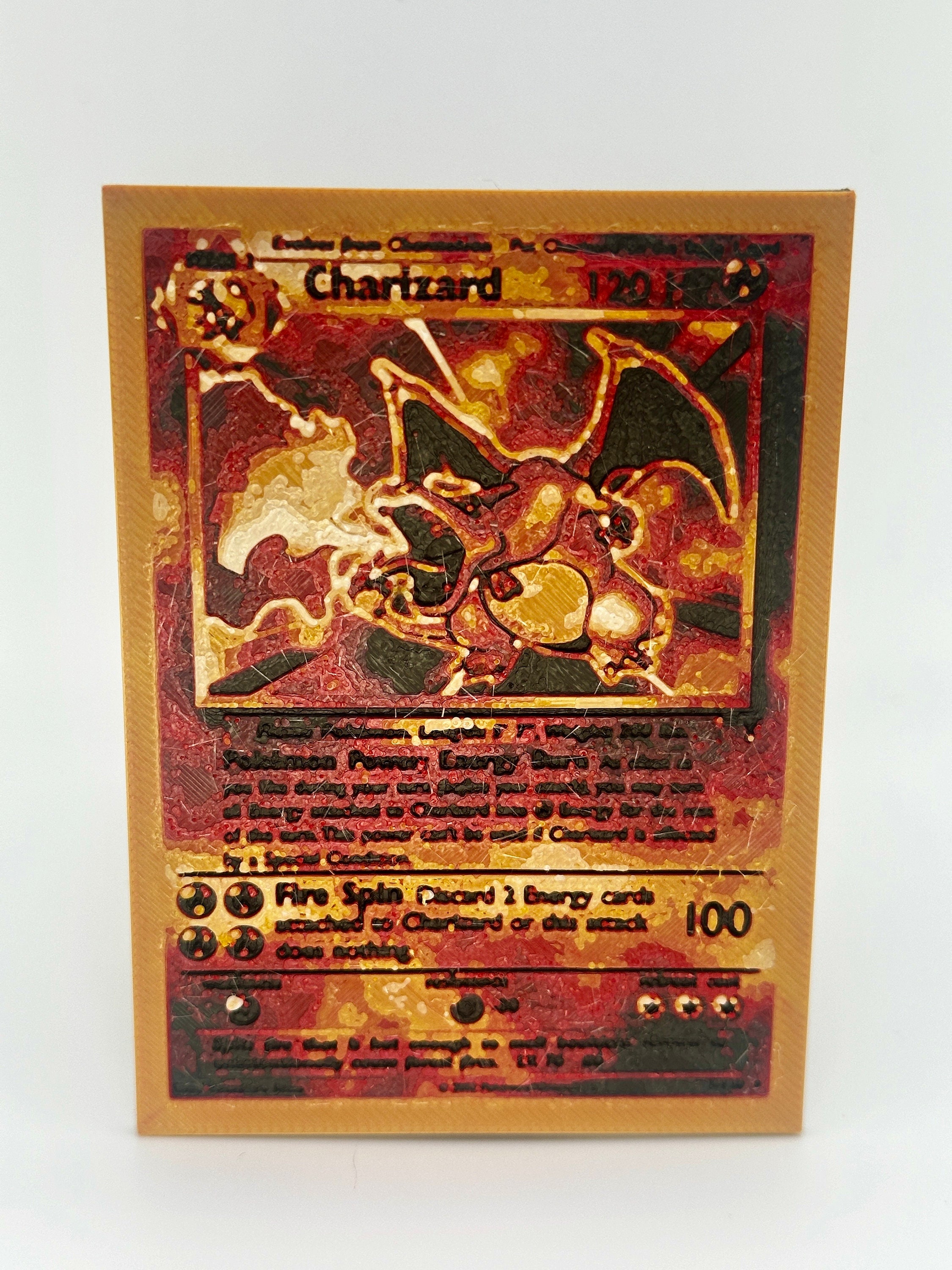 3d pokemon cards etsy Printed Pokémon Personalized 3D Pokemon Card -